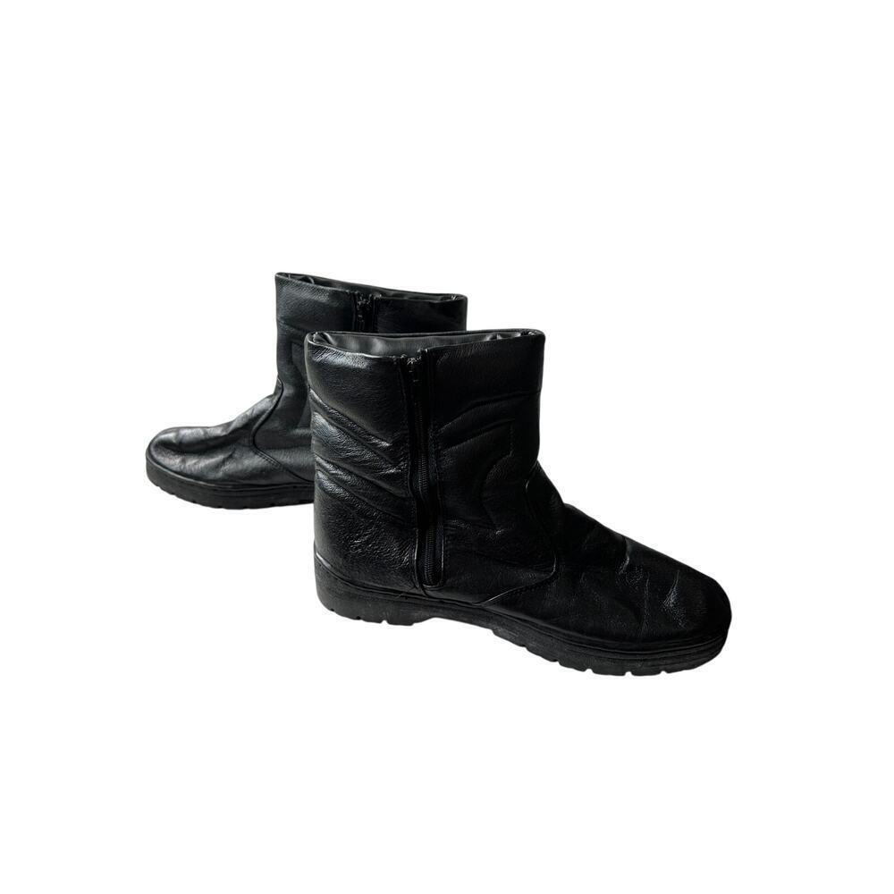 Nunn Bush Size 10 Men Black Pull On Ankle Moto Biker Boot Bootie Outdoor Matrix - Picture 3 of 14